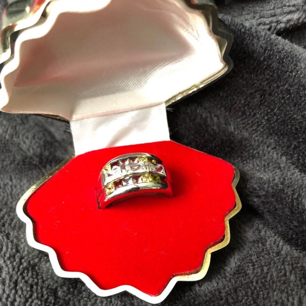Colorful 925 Silver Ring